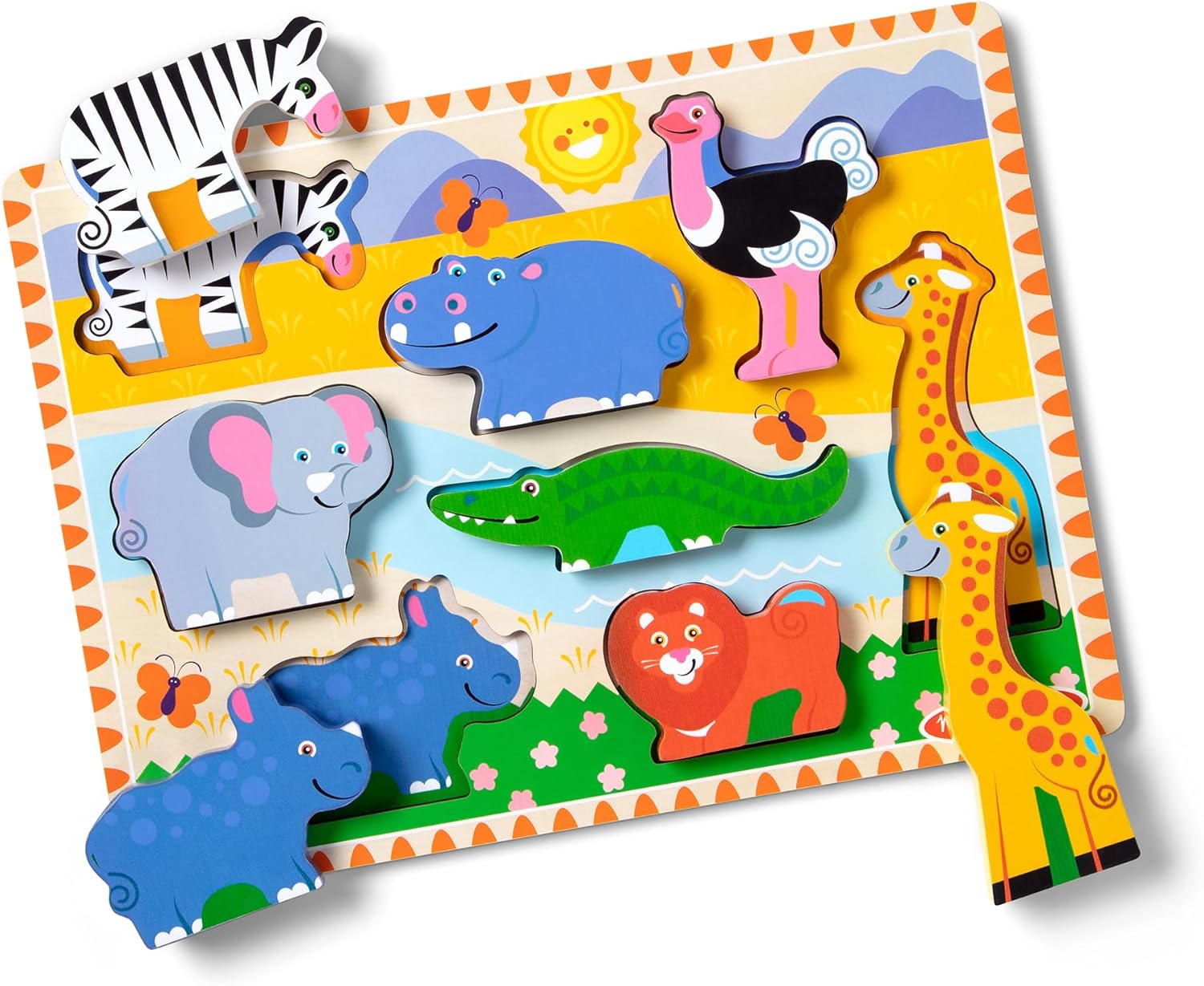 African Savana Adventure Watering Hole Toddlers Puzzle